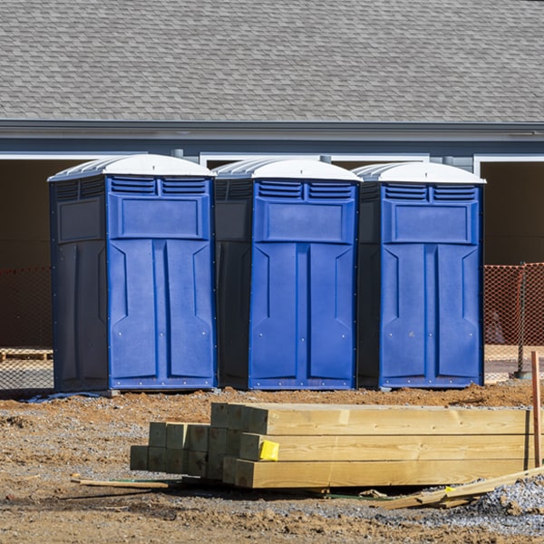 are there any restrictions on where i can place the porta potties during my rental period in Dunkirk WI